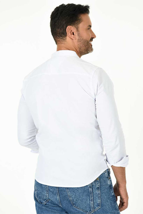 Camisa Para Hombre 80 Grados ECB604 Blanco