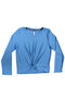 Blusa Para Dama Chica Manga Larga Chic 809635 Azul Hortensia