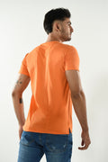 Camiseta Para Hombre 80 Grados U22027 Naranja