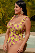 Vestido De Baño Para Dama IC4035 Amarillo