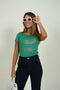 Camiseta Para Dama Chica Chic GB0053 Verde Esmeralda